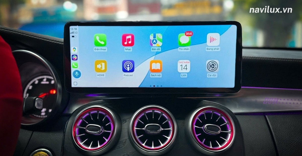 Hỗ trợ kết nối Apple Carplay và Android Auto kết nối với điện thoại